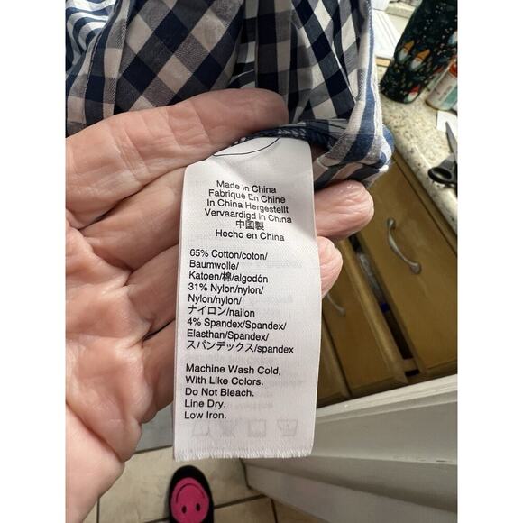 Universal Standard For J Crew Gingham Poplin Dress Size Small cottage core - Picture 5 of 5